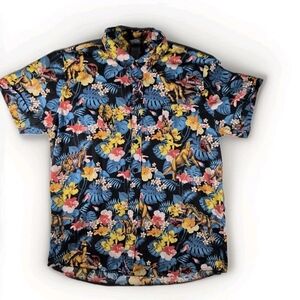 Jurassic Park Hawaiian Shirt Button Down XL